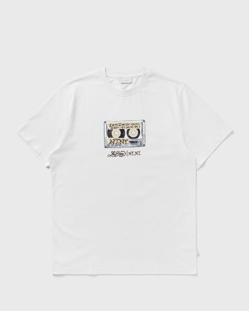 Tričko Les Deux Mix Tape Graphic T-Shirt Biela | 1000737-201
