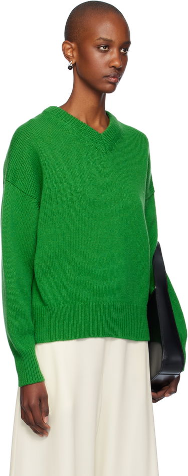 Sveter &Daughter Slouch V-Neck Sweater Zelené | F2205, 1