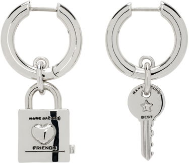 Náušnice Marc Jacobs Marc Jacobs Friendship Padlock Charm Hoop Earrings Metalická | 2R4JER001J44, 0