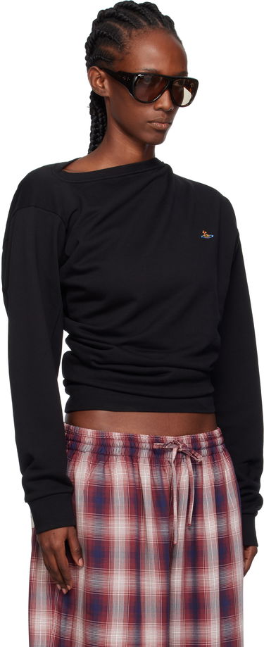 Mikina Vivienne Westwood Vivienne Westwood Hebo Draped Sweatshirt Fialová | 3I010015-J006O-, 4
