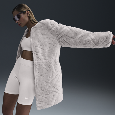 Kabáty Nike High Neck Fleece Jacket Hnedá | FV8025-104, 4