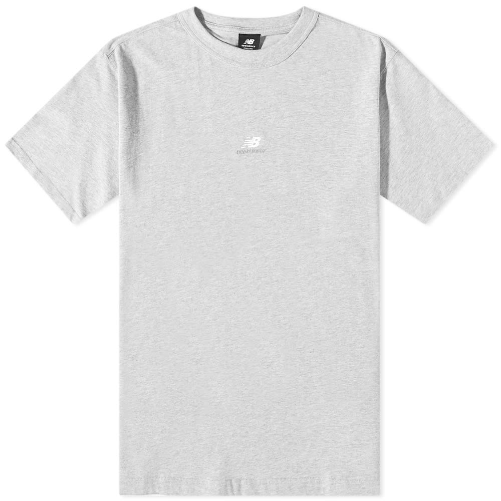 Tričko New Balance Athletics Graphic Tee Šedá | MT31504-AG, 0