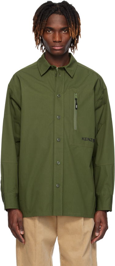 Košeľa KENZO Kenzo Paris 'Boke Flower 2.0' Oversized Shirt Zelené | FF55CH5049LP, 0