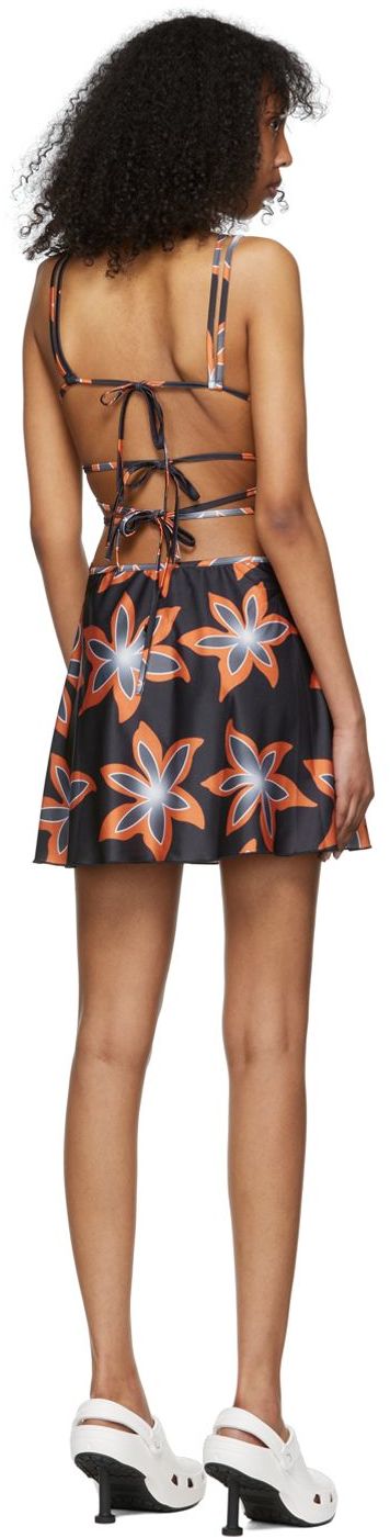 Sukňa Chopova Lowena Exclusive Floral Print Cutout Mini Dress Rôznofarebný | 9122, 2