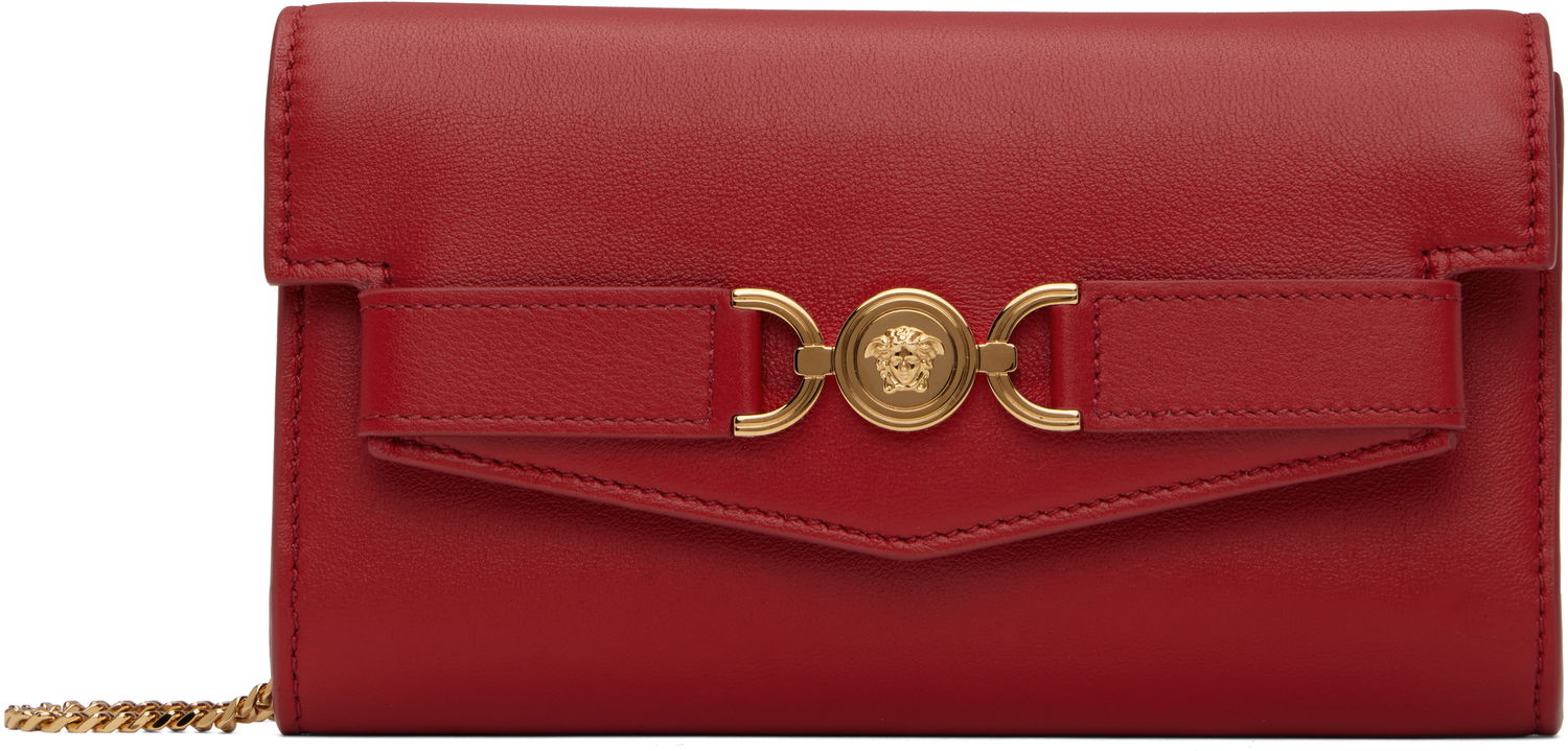 Peňaženka Versace Medusa '95 Leather Chain Wallet Červená | 1015070_1A10795_1RB3V, 0