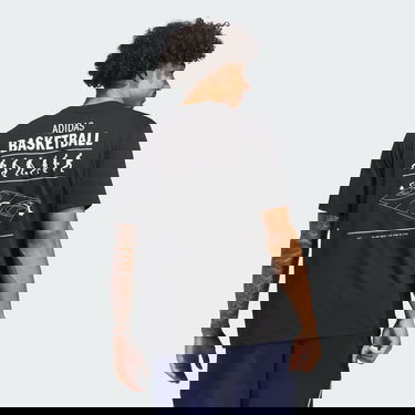 Tričko adidas Performance Basketball Graphic T-Shirt Čierna | JI7098, 1