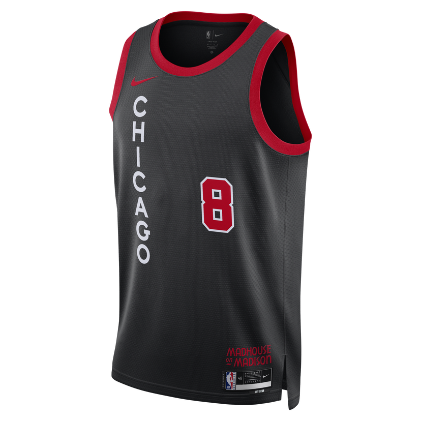 Dres Nike Dri-FIT NBA Swingman Zach Lavine Chicago Bulls City Edition 2023/24 Čierna | DX8497-010