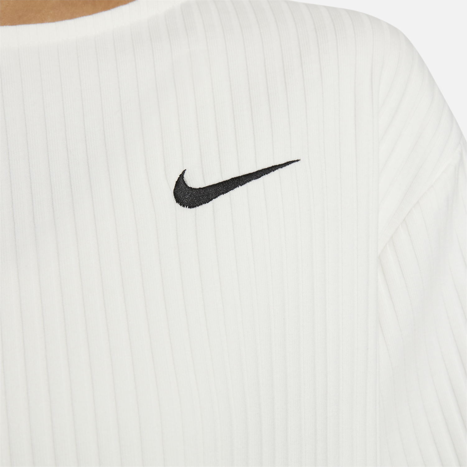 Tričko Nike Ribbed Jersey Top Biela | DV7870-133, 1