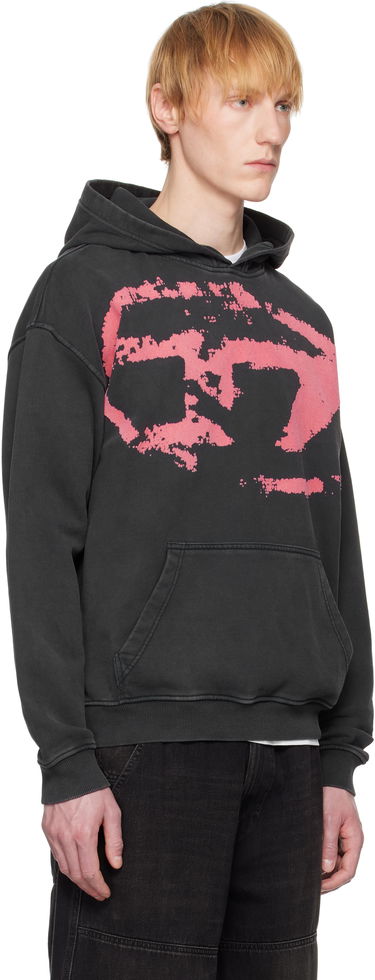 Mikina Diesel S-Boxt-Hood-R10 Graphic Hoodie Čierna | A16913-0TKAC-9XX, 1