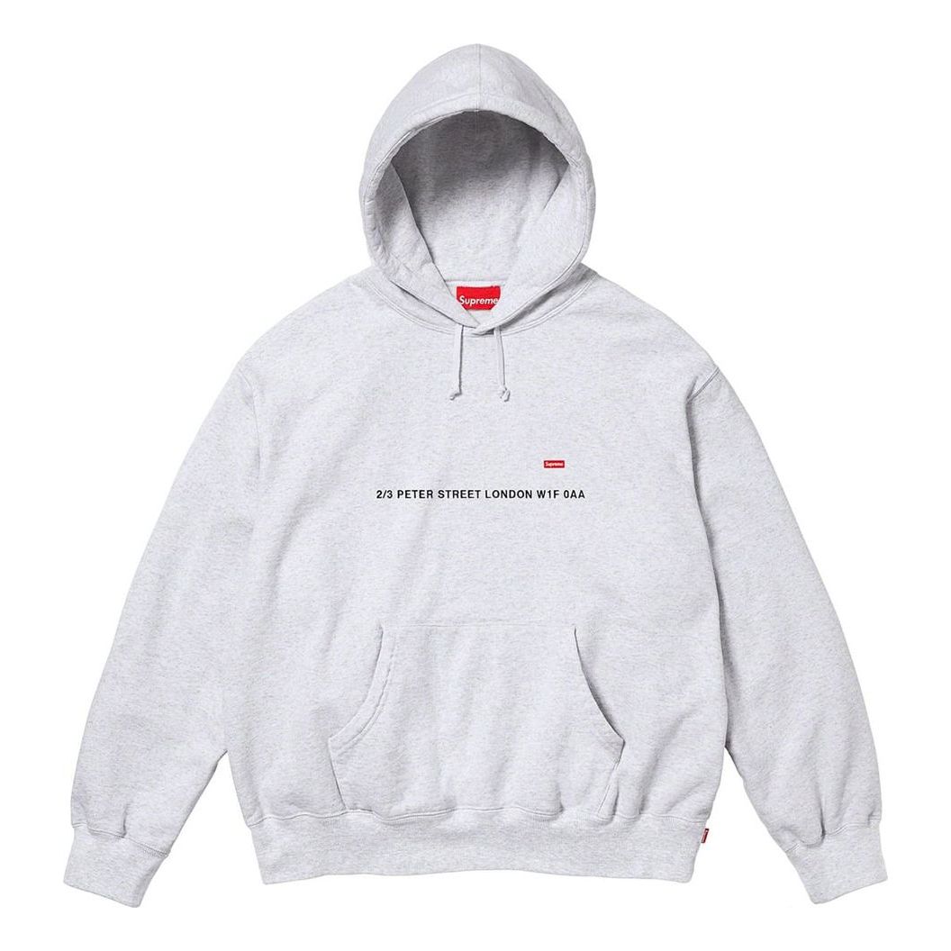 Mikina Supreme Shop Small Box Pullover Hoodie Šedá | SUP-FW23-181, 0