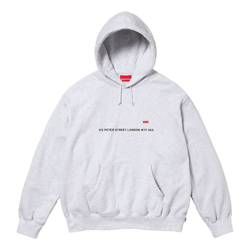Mikina Supreme Shop Small Box Pullover Hoodie Šedá | SUP-FW23-181