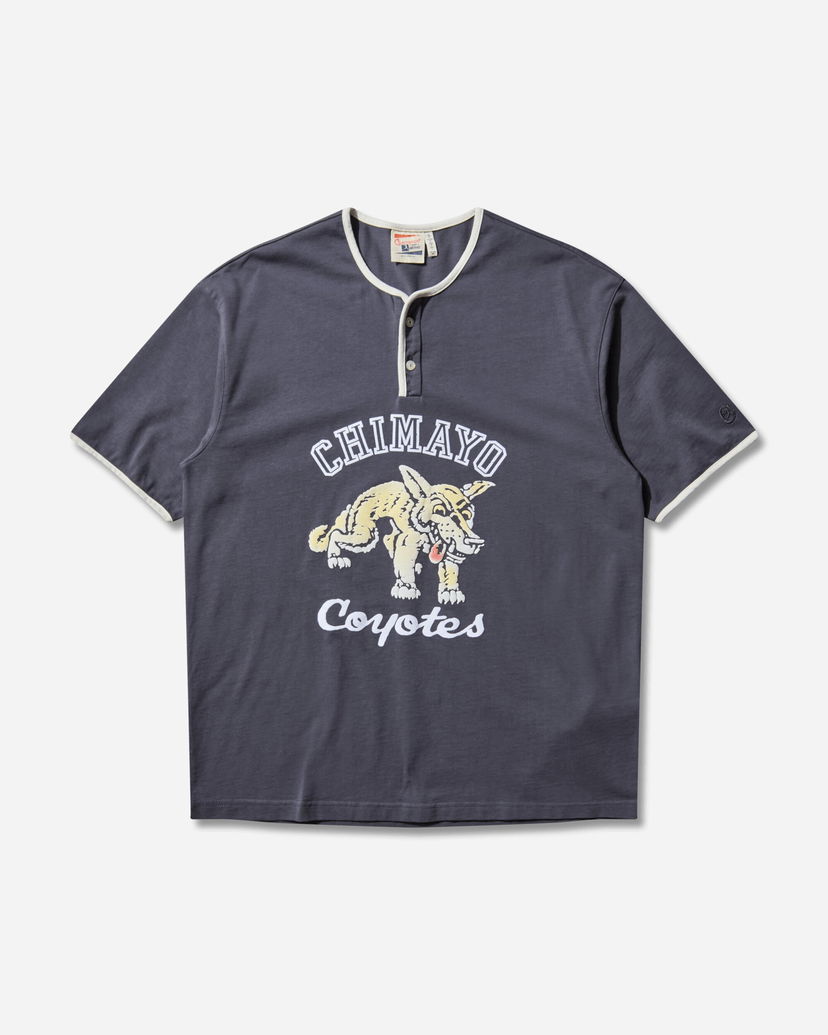 Tričko Champion Index and Archives Sunset Chimayo Coyotes Graphic Henley T-Shirt with Contrast Trim Šedá | 221839 ES524