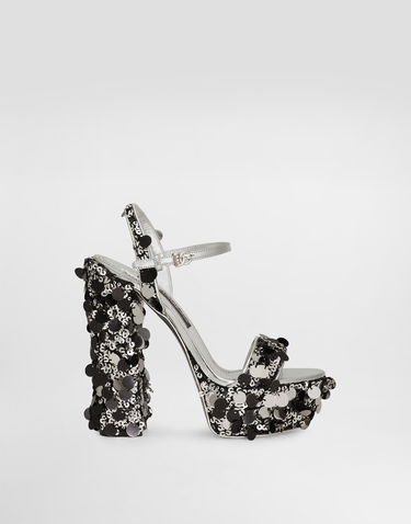 Tenisky a topánky Dolce & Gabbana Sequined Platform Sandals Rôznofarebný | CR1815A6M4080998, 0