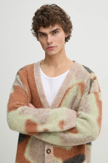 Sveter Nanushka NESSIN Abstract Print Cardigan Hnedá | NM24FWSW01017, 3