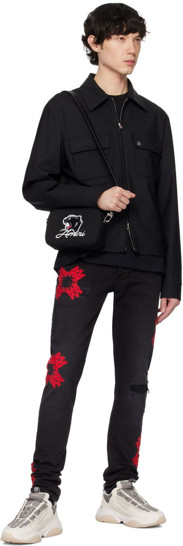 Taška cez rameno AMIRI AMIRI Panther Camera Bag Čierna | AMBGCM1014, 3