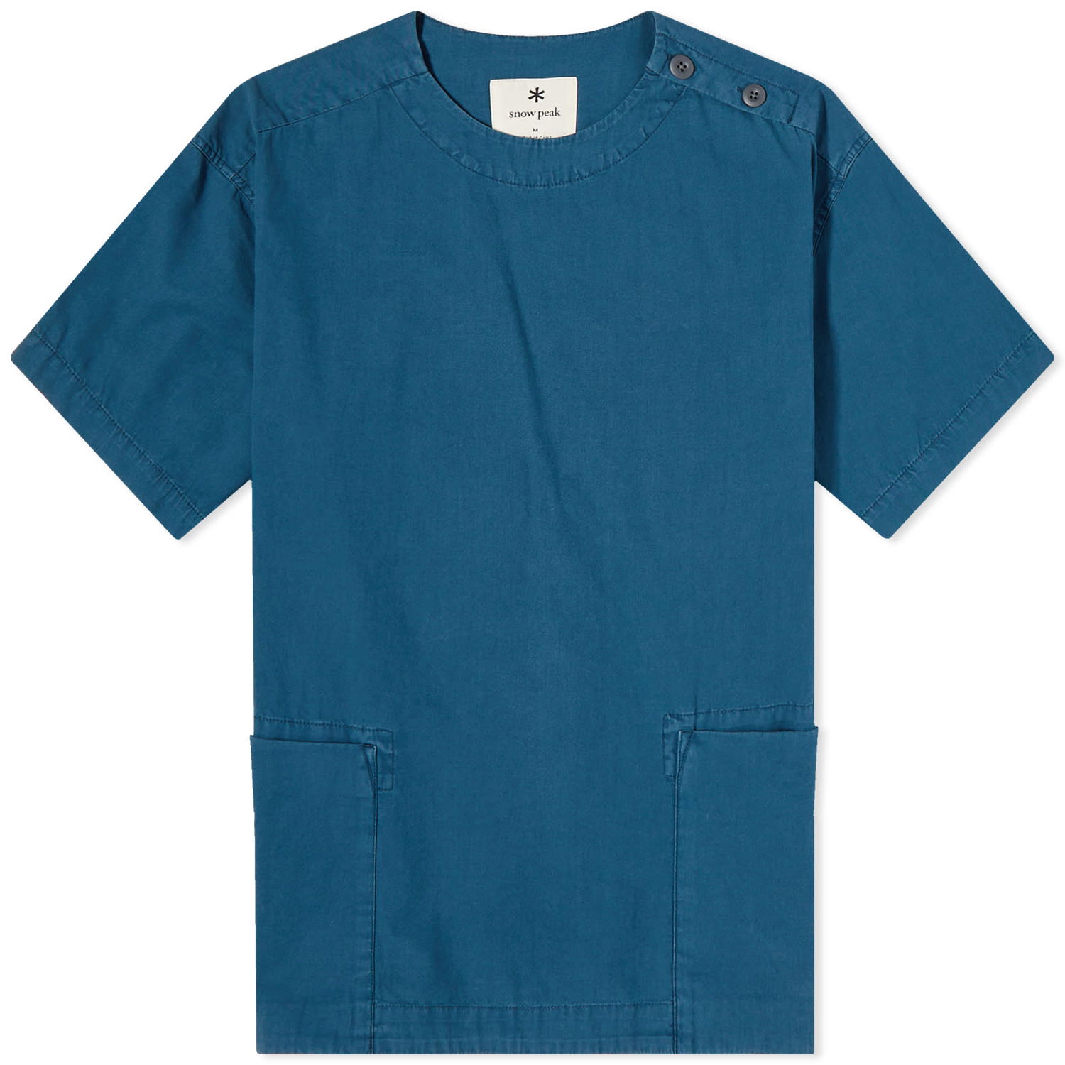 Tričko Snow Peak Recycled Cotton Tee Modrá | SH-23SU103-BL, 0
