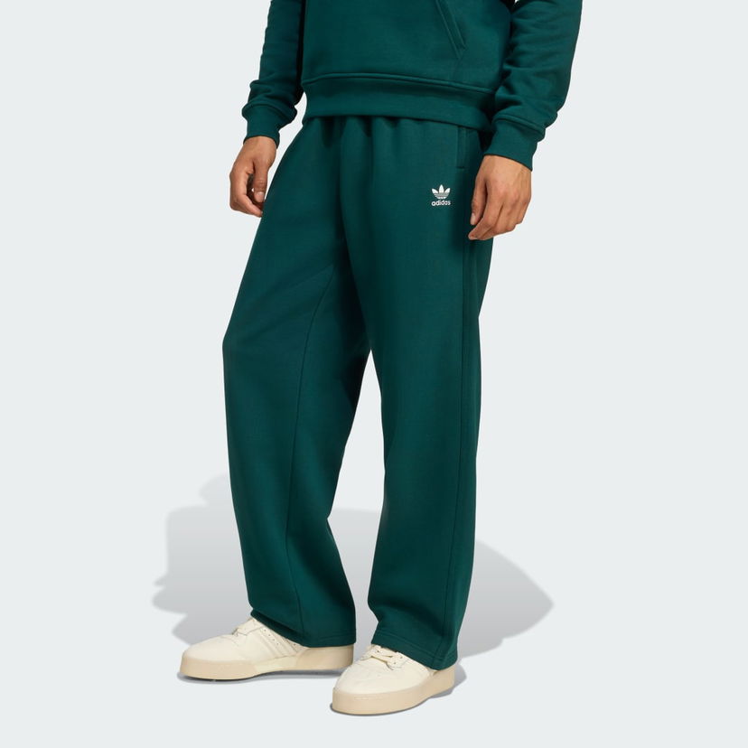 Tepláky adidas Performance Trefoil Essentials Open Hem Pants Zelené | KA0507
