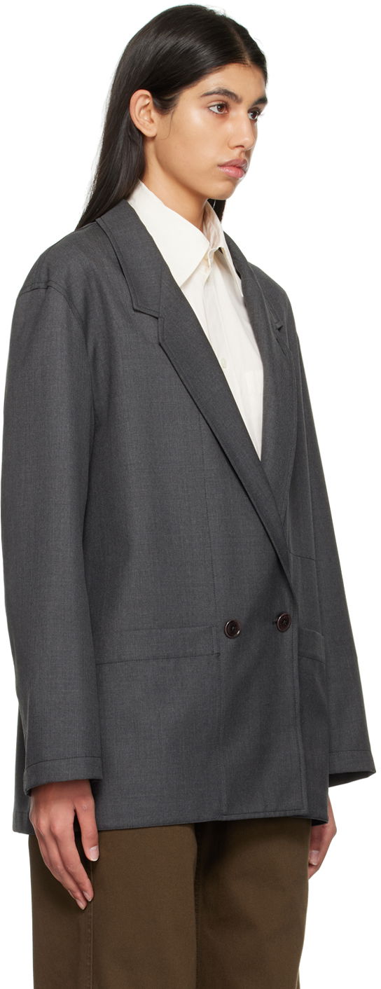 Bunda LEMAIRE Lemaire Workwear Double-Breasted Blazer Šedá | JA1002 LF1048, 1