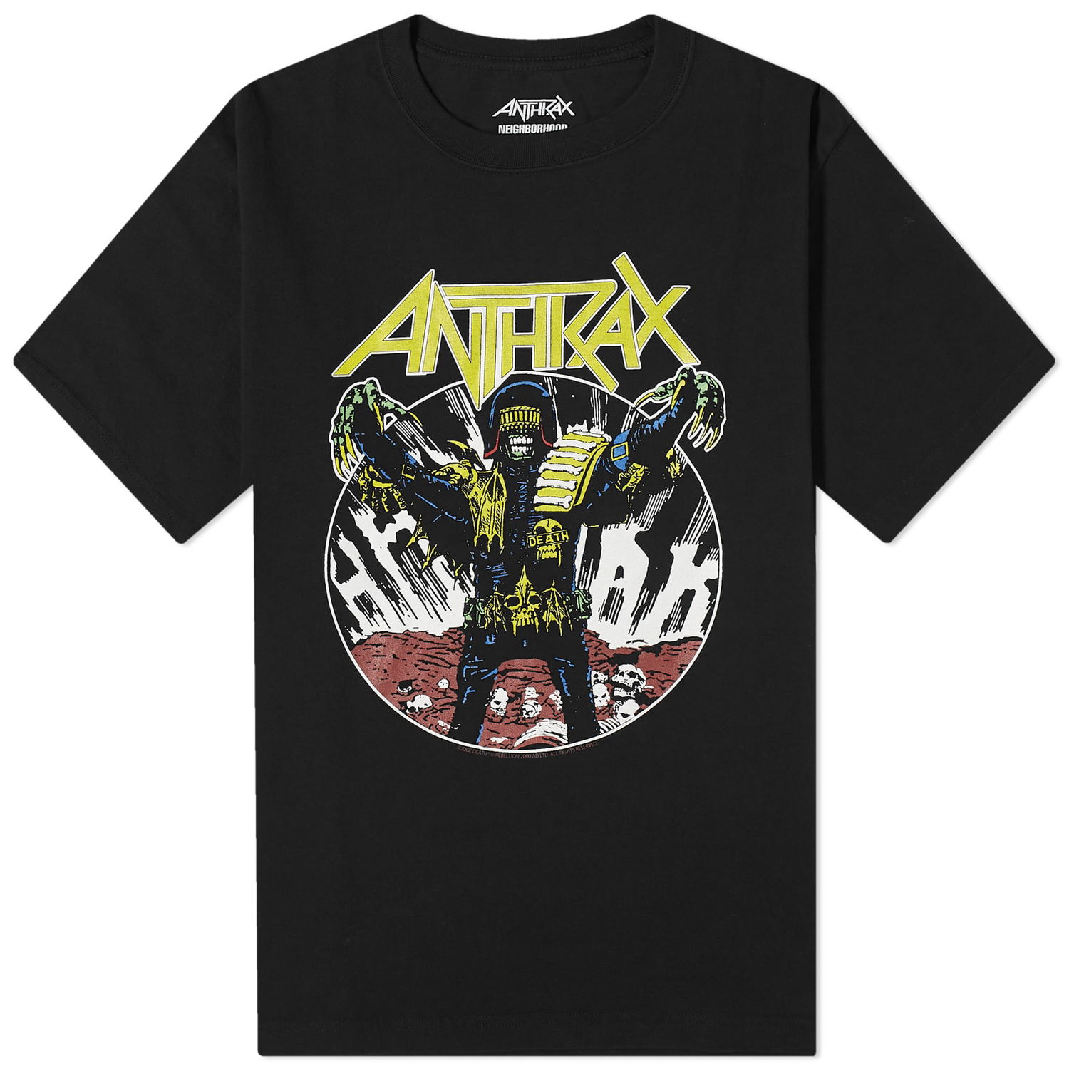 Tričko Neighborhood Anthrax Judge Death T-Shirt Čierna | 232PCNH-ST01S-BLK, 0