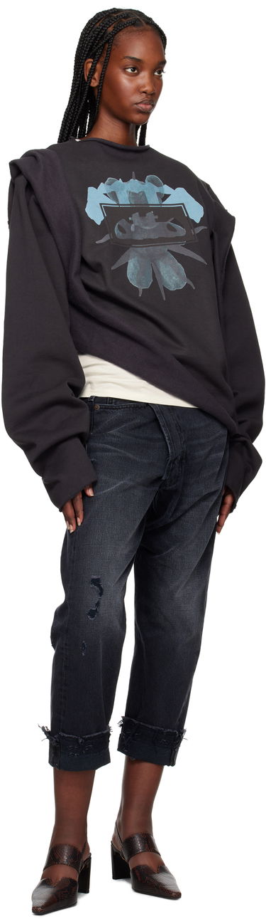 Džínsy R13 R13 Crossover Cropped Jeans Čierna | R13W2048-394, 3
