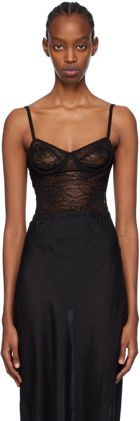 Body Anine Bing ANINE BING Via Lace Bodysuit Čierna | A-10-9265-005, 0