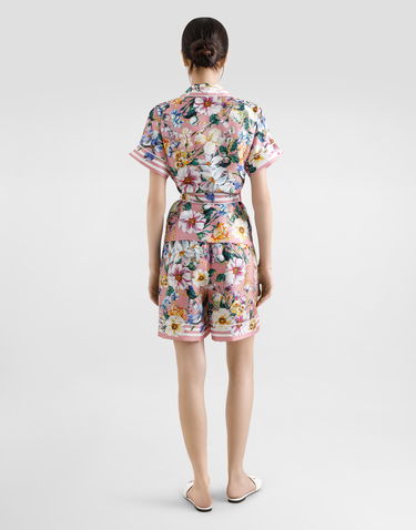 Košeľa Dolce & Gabbana Dolce & Gabbana Floral Print Twill Pajama Shirt Ružová | F5G67THI1W4HF5JC, 2