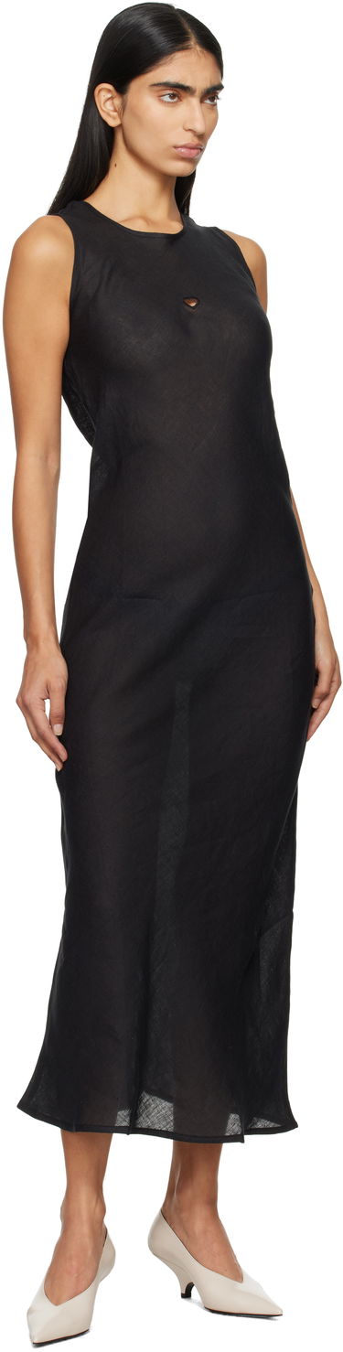 Šaty Baserange Heart Cutout Tank Maxi Dress Čierna | DRDYH-LI-WI24, 3