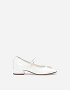 Dolce & Gabbana Patent Leather Ballet Flats With Heel with DG Logo