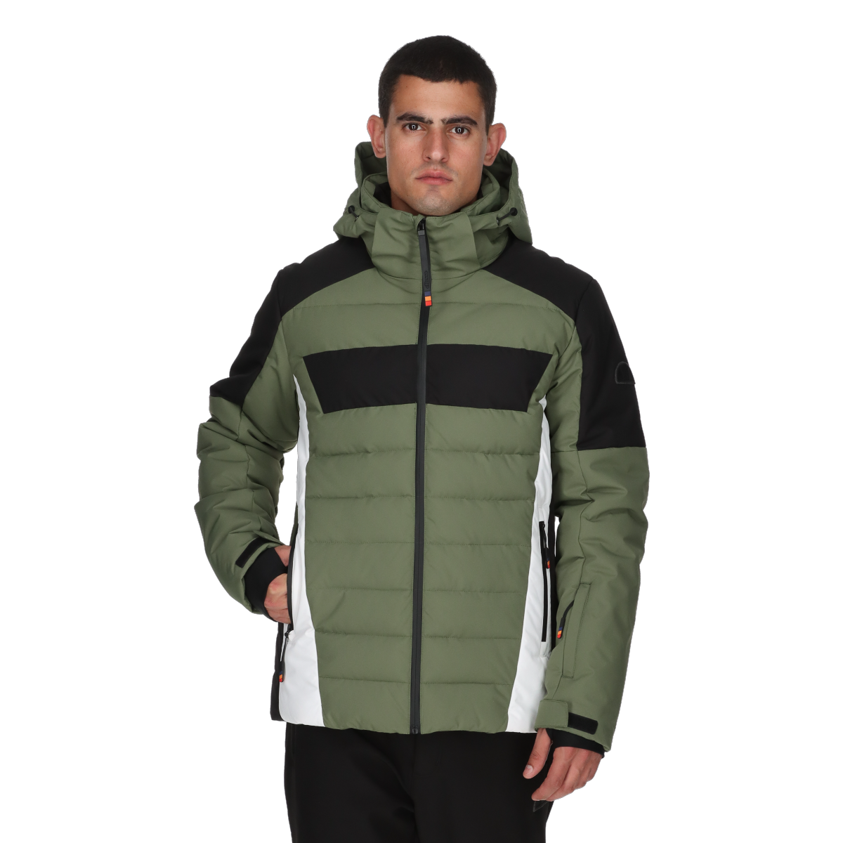 Prešívaná bunda Ellesse ANGELO Hooded Puffer Ski Jacket Zelené | ELA253M511-62, 0