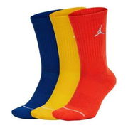 Jordan Solid Color Embroidered Socks 3 Pairs