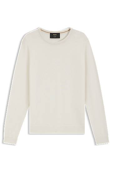 Sveter BOSS Regular-fit cashmere sweater Biela | 50500698