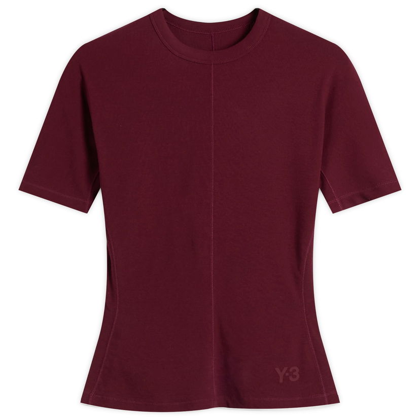 Tričko Y-3 Y-3 Fitted Tee, Size X-Small Vínová | JZ7427
