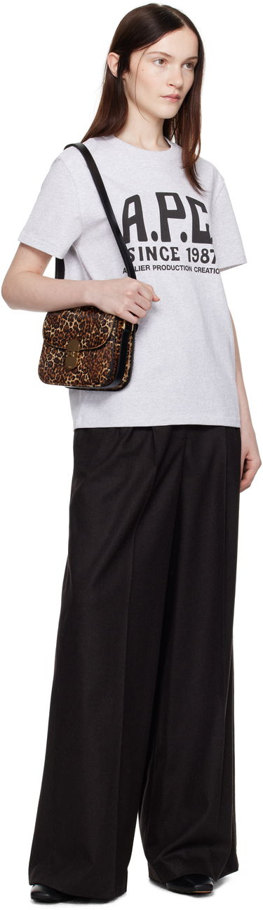 Nohavice A.P.C. Anastasia Barbieri Edition Valesca Wide Leg Trousers Čierna | WOARX-F08481, 3