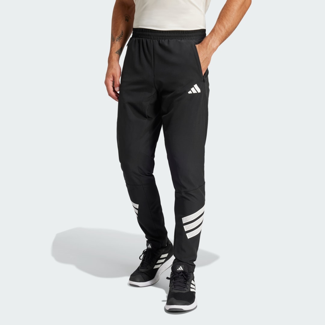 Tepláky adidas Performance Woven Joggers With Stripes Čierna | JC5230, 0
