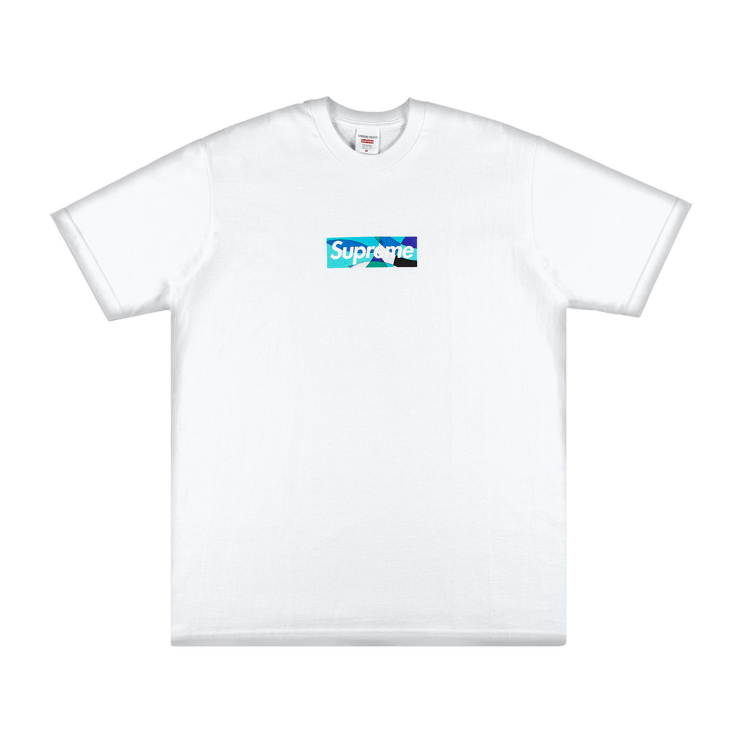 Tričko Supreme Emilio Pucci x Box Logo Tee 'White/Blue' Biela | SS21T4 WHITE BLUE, 0