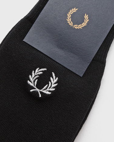 Ponožky Fred Perry Classic Laurel Wreath Sock Black Čierna | C7135 843, 4