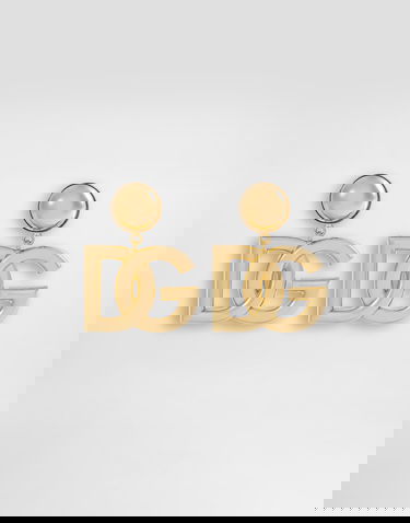 Náušnice Dolce & Gabbana Dolce & Gabbana Metal DG Logo Earrings Metalická | WEN6P6W1111ZOO00, 0