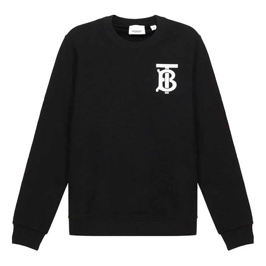Mikina Burberry Logo Print Sweatshirt Čierna | 80243461, 0