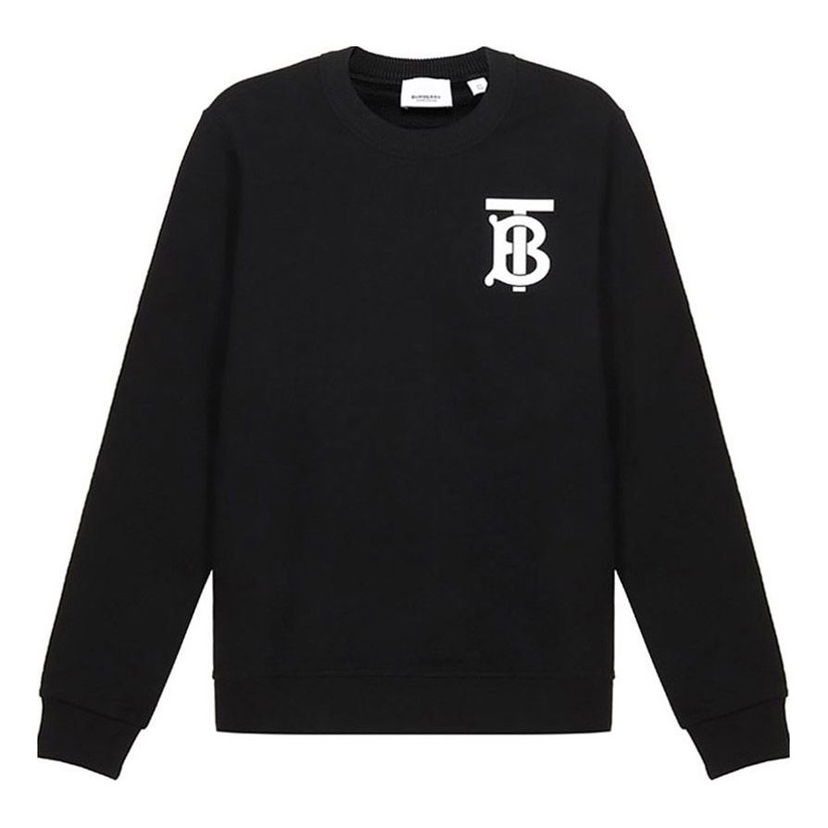 Mikina Burberry Logo Print Sweatshirt Čierna | 80243461