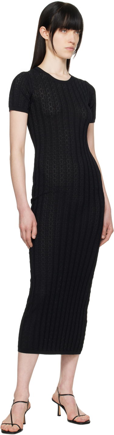 Šaty Loulou de Saison Loulou de Saison Aruba Midi Dress Čierna | ARUBA, 3
