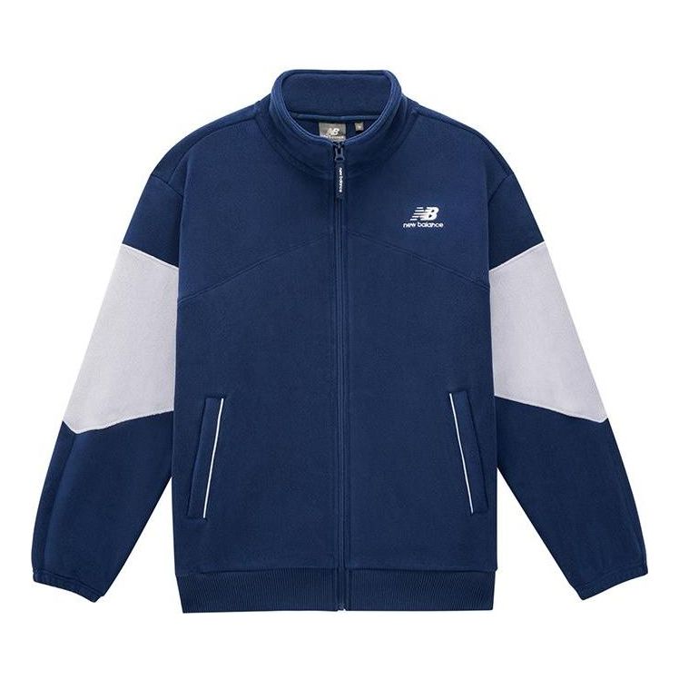 Vetrovka New Balance Men's Lifestyle Colorblock Full-Zip Jacket Modrá | 6DD38811-NV