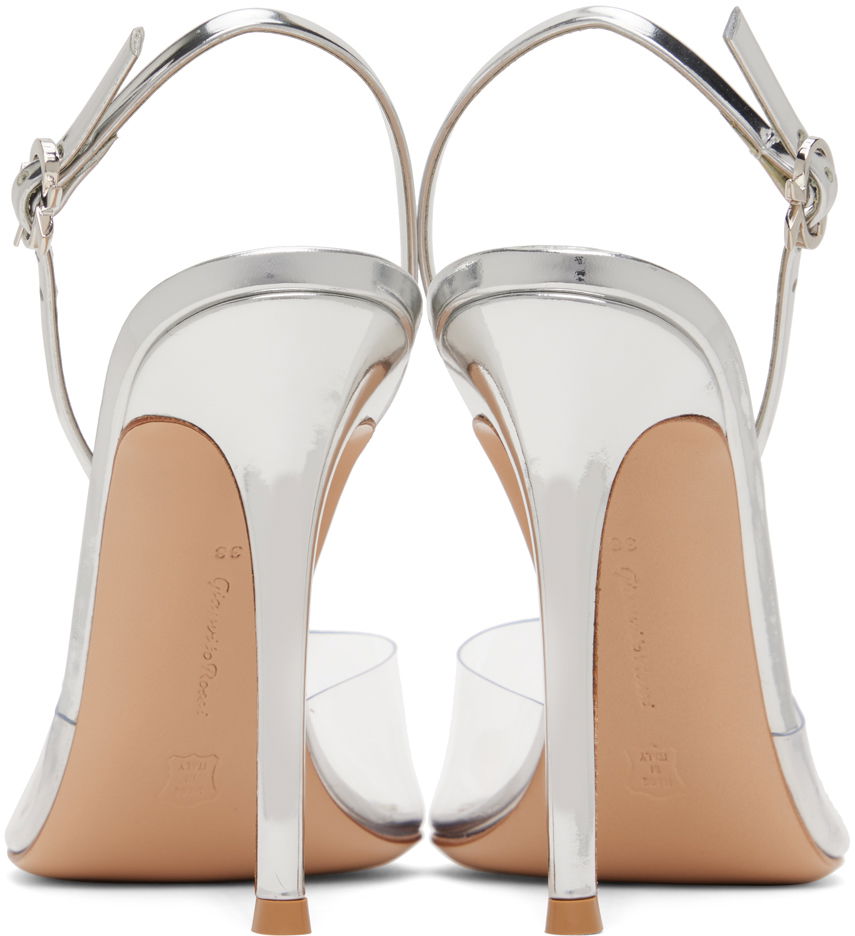 Tenisky a topánky Gianvito Rossi Ribbon D'Orsay 105 Slingback Heels Metalická | G95359.15RIC.PLM, 1