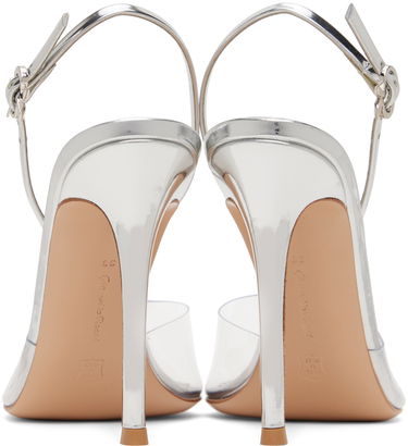 Tenisky a topánky Gianvito Rossi Ribbon D'Orsay 105 Slingback Heels Metalická | G95359.15RIC.PLM, 1