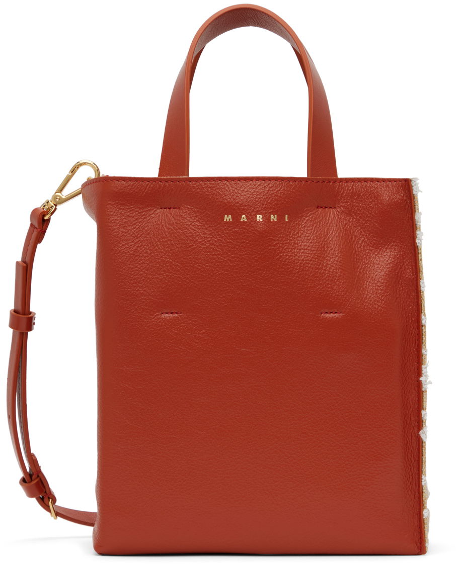 Tote bag Marni Marni Mini Museo Tote Bag Oranžová | SHMP0040U6 P5448, 0