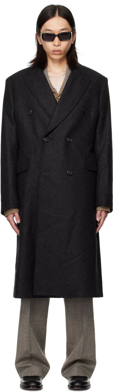 Kabáty OUR LEGACY OUR LEGACY Whale Double-Breasted Coat Čierna | M4251WG, 0