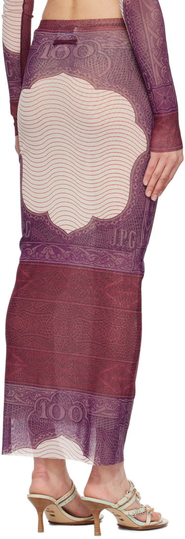 Sukňa Jean Paul Gaultier Gaultier 'The Cartouche' Maxi Skirt Vínová | 24/25-F-JU142-T515-300128, 2