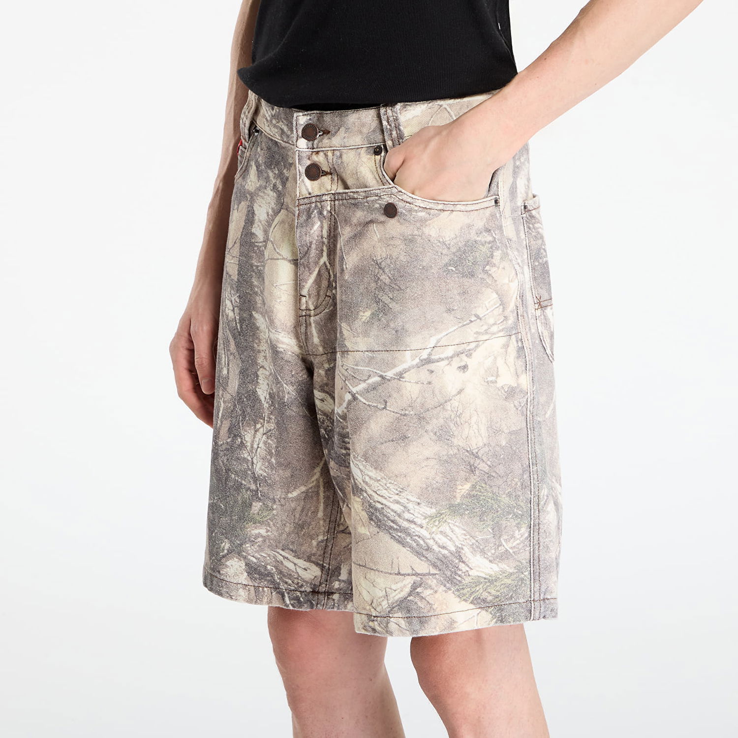 Šortky Pleasures Hunt Canvas Jorts Sand Camo Rôznofarebný | P25F056-SAND, 1