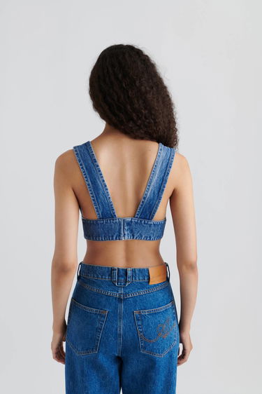 Crop Top AXEL ARIGATO Jules Denim Top Modrá | A0903004, 3
