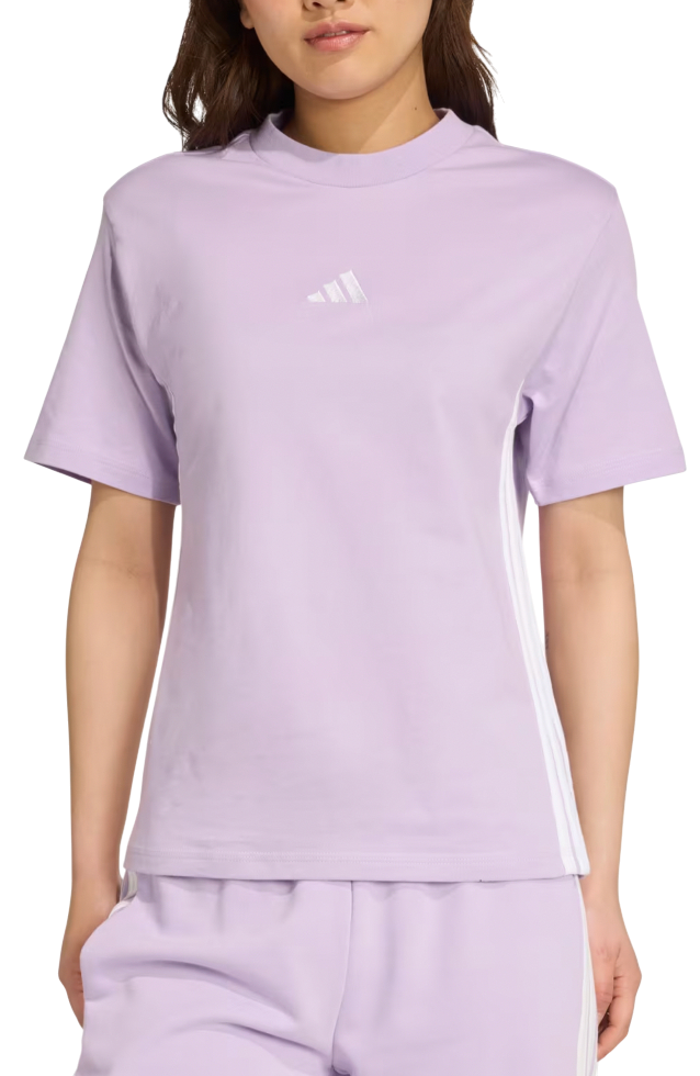Tričko adidas Originals Essentials 3 Stripes T-Shirt Fialová | jx7619, 0