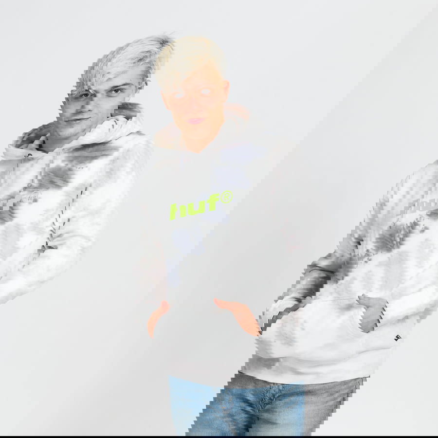 Mikina HUF Lo-Fi Tiedye Hoodie Šedá | PF00393, 0